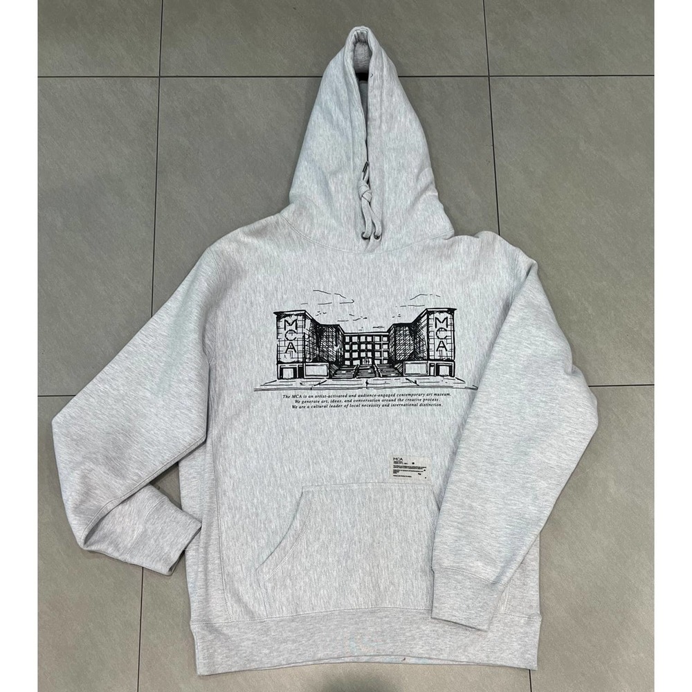 joshua vides x MCA Peace on Earth Hoodie Grey
